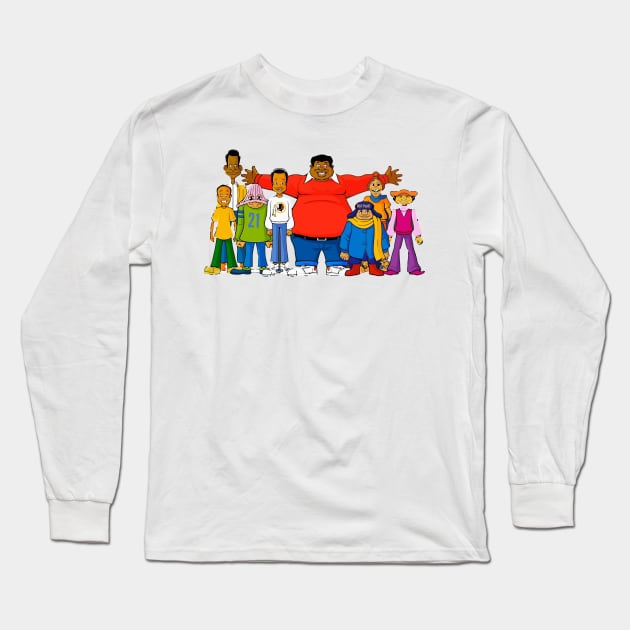 Fat Albert Gonna Have a Good Time Art Long Sleeve T-Shirt by woleswaeh